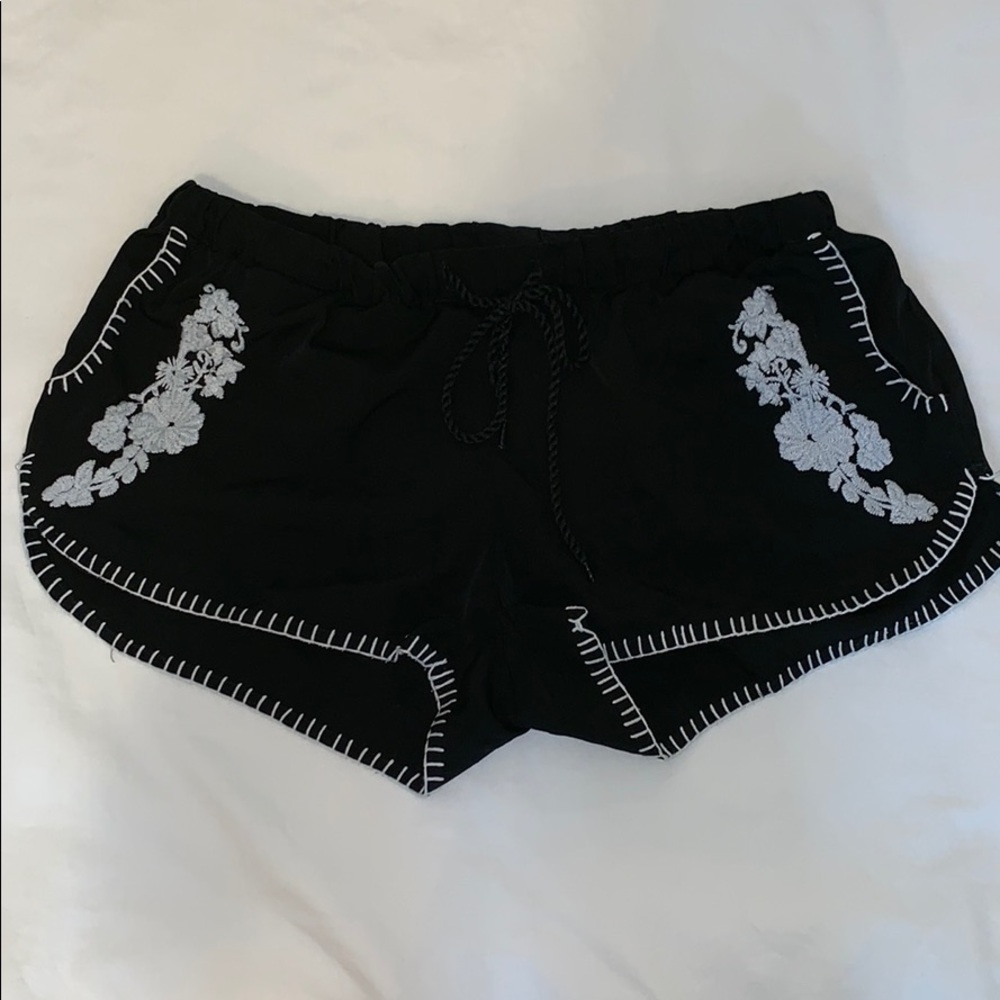 Silky Black Shorts